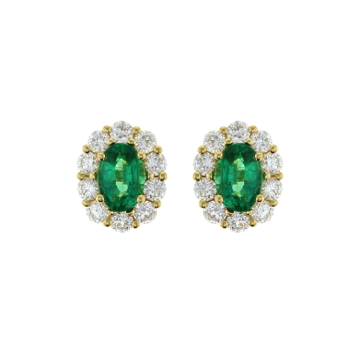 Emerald Diamond Earrings - EERTJ00064
