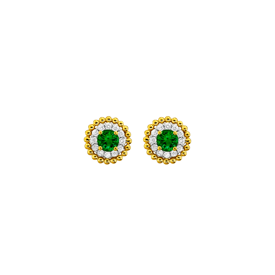 Emerald Diamond Earrings EESPK00133