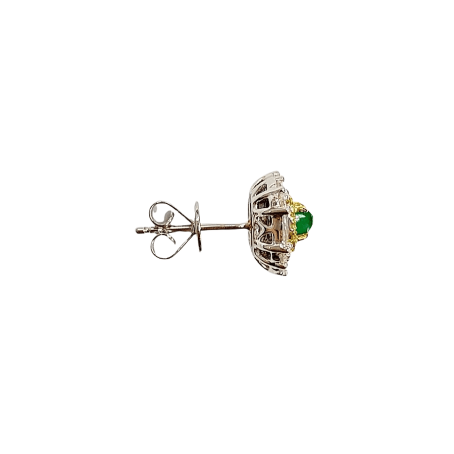 Emerald Diamond Earrings - EREME028090