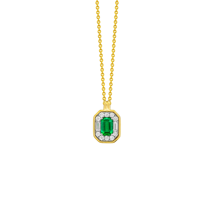 Emerald Diamond Necklace ENSPK00141
