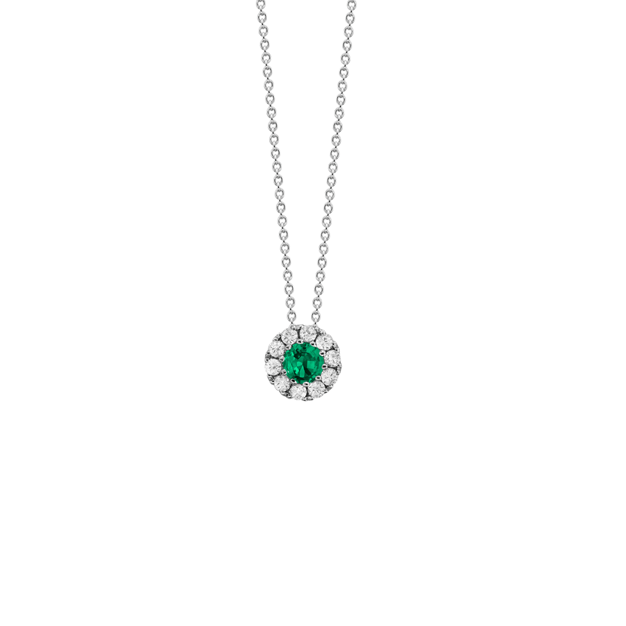 Emerald Diamond Necklace ENSPK00158