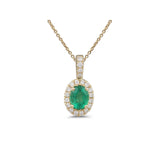 Emerald Diamond Pendant-Emerald Diamond Pendant - 
