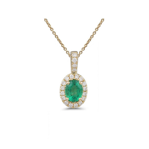 Emerald Diamond Pendant-Emerald Diamond Pendant - 