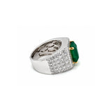 Emerald Diamond Ring-Emerald Diamond Ring