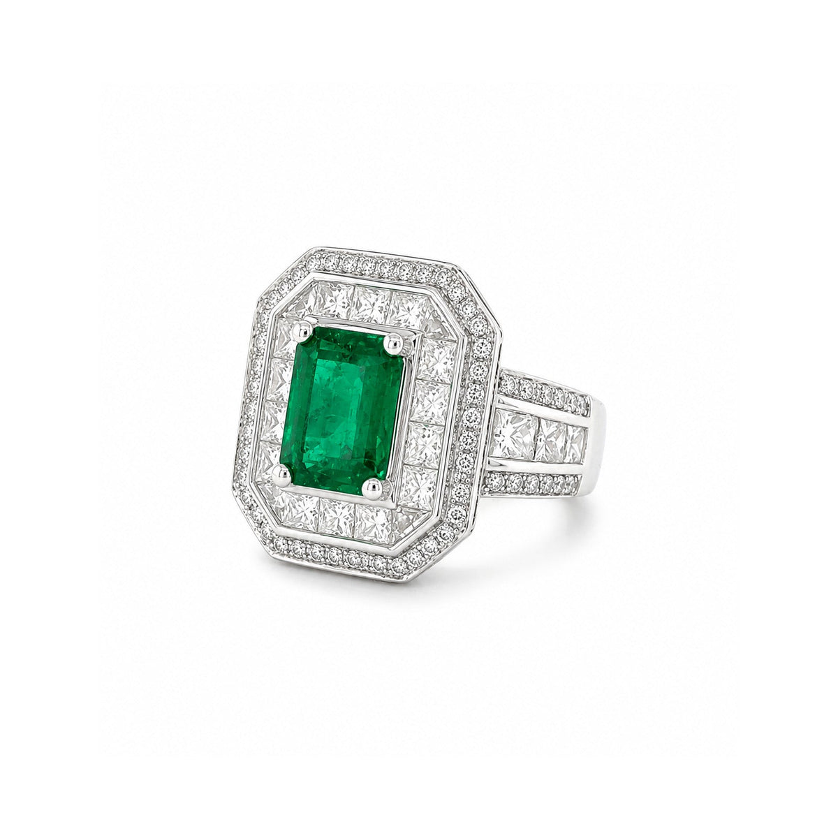 Emerald Diamond Ring