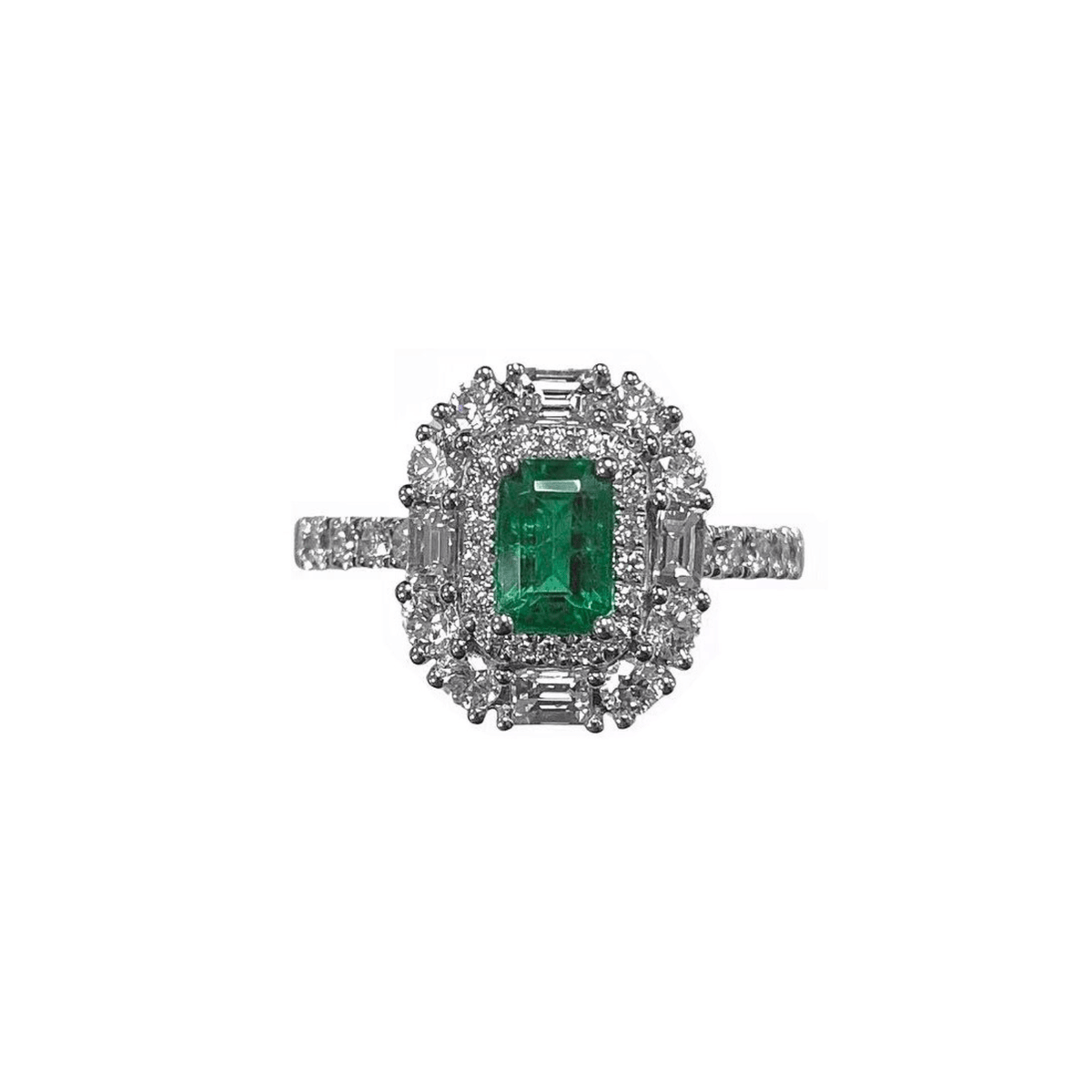 Emerald Diamond Ring - EREDW00125