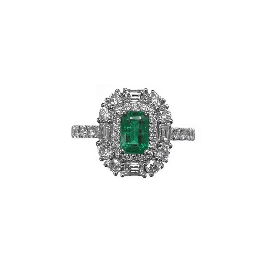 Emerald Diamond Ring - EREDW00125
