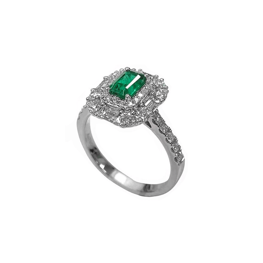 Emerald Diamond Ring - EREDW00125