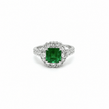 Emerald Diamond Ring-Emerald Diamond Ring