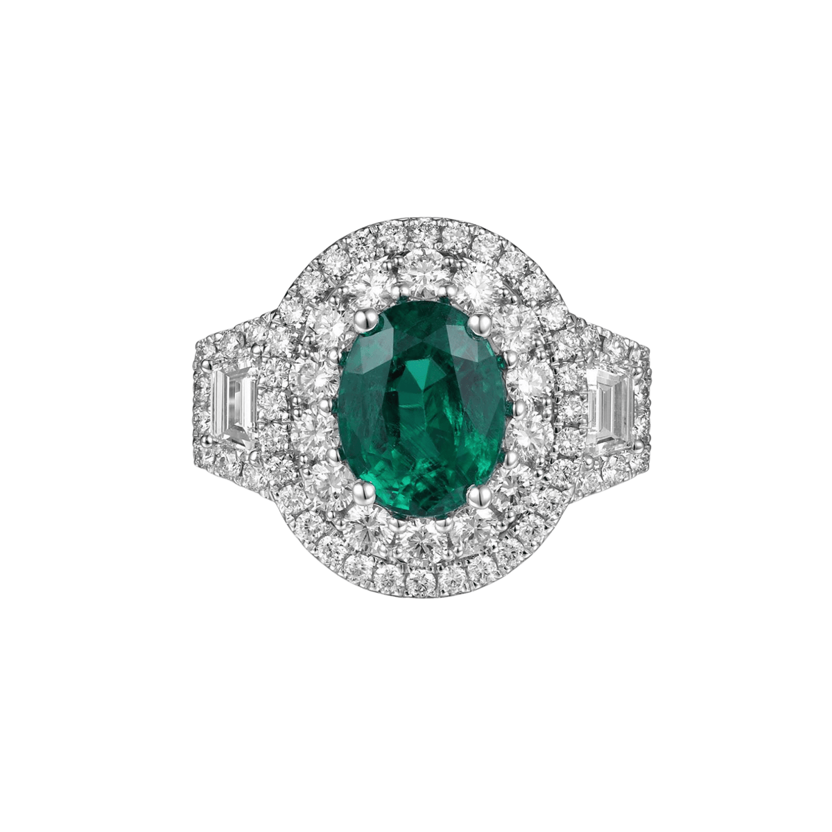 Emerald Diamond Ring - ERRTJ00046