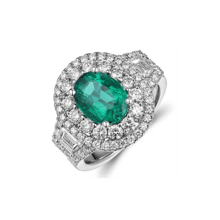 Emerald Diamond Ring - ERRTJ00046