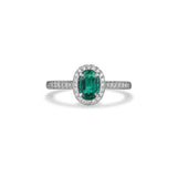 Emerald Diamond Ring-Emerald Diamond Ring - ERRTJ00064