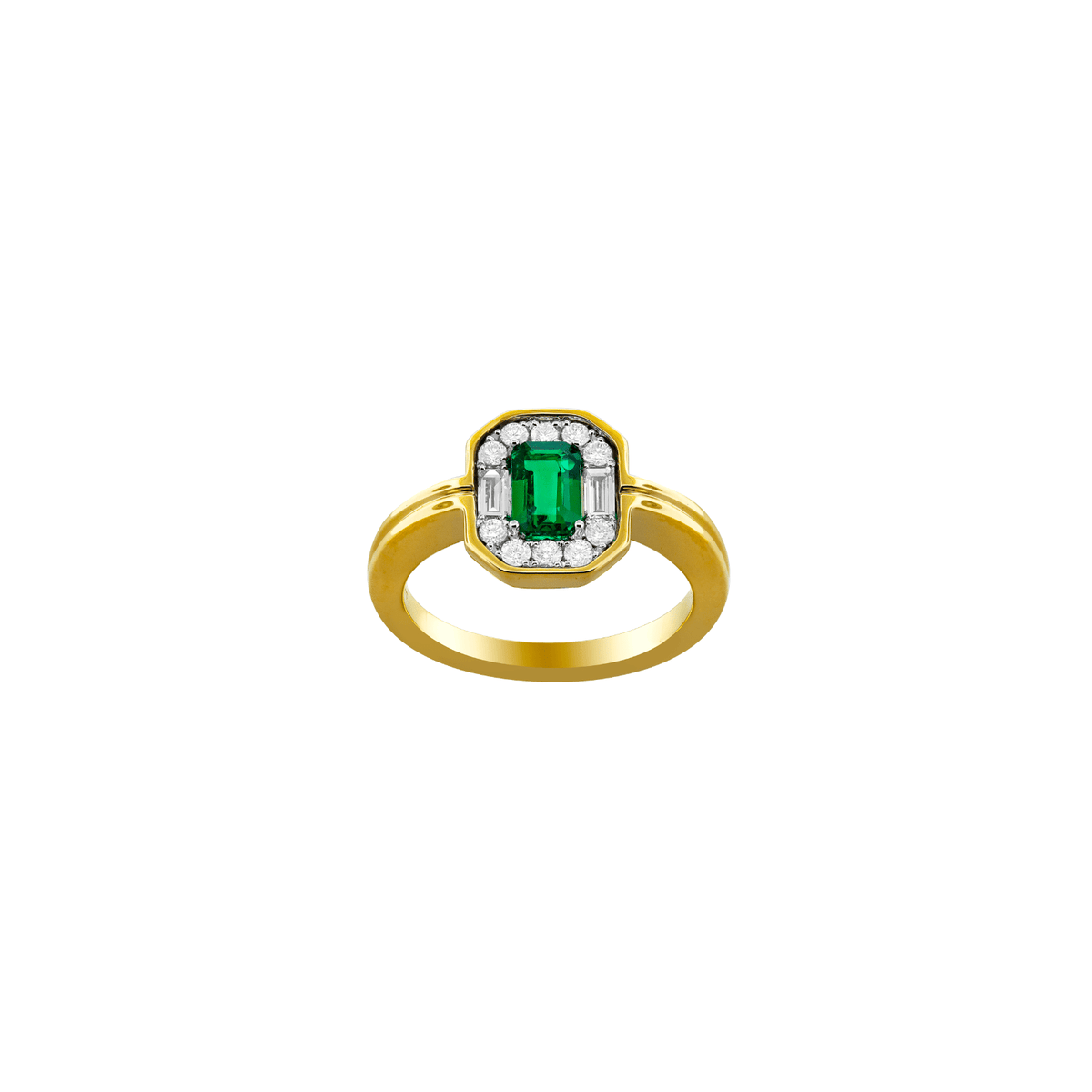 Emerald Diamond Ring - ERSPK00133