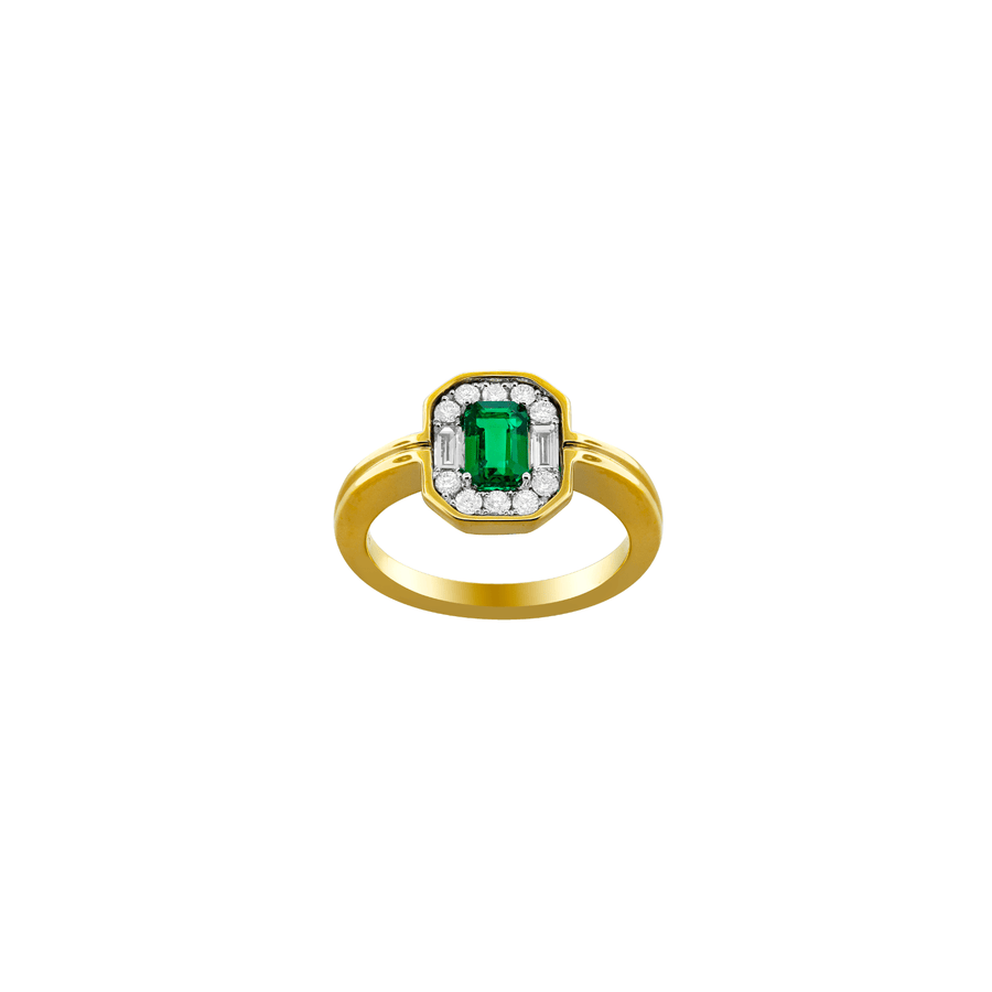 Emerald Diamond Ring - ERSPK00133