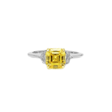 Fancy Yellow Diamond Ring-Fancy Yellow Diamond Ring - DRNOV01376