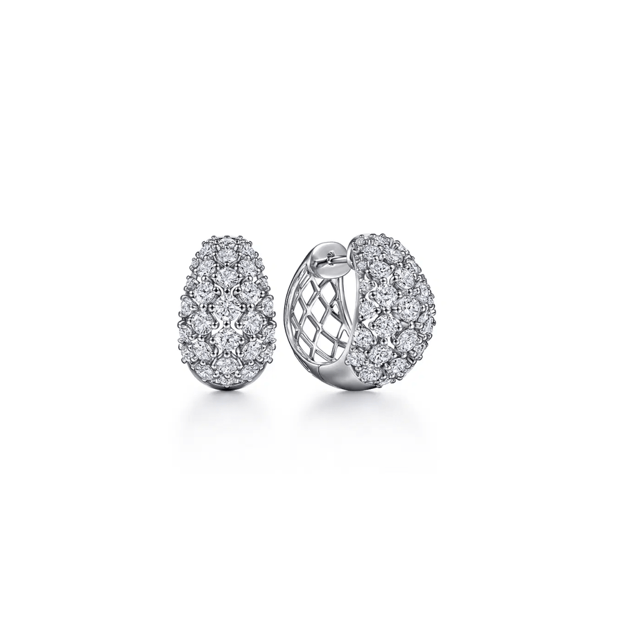 Gabriel & Co. 15mm Diamond Huggies - EG14331W84JJ