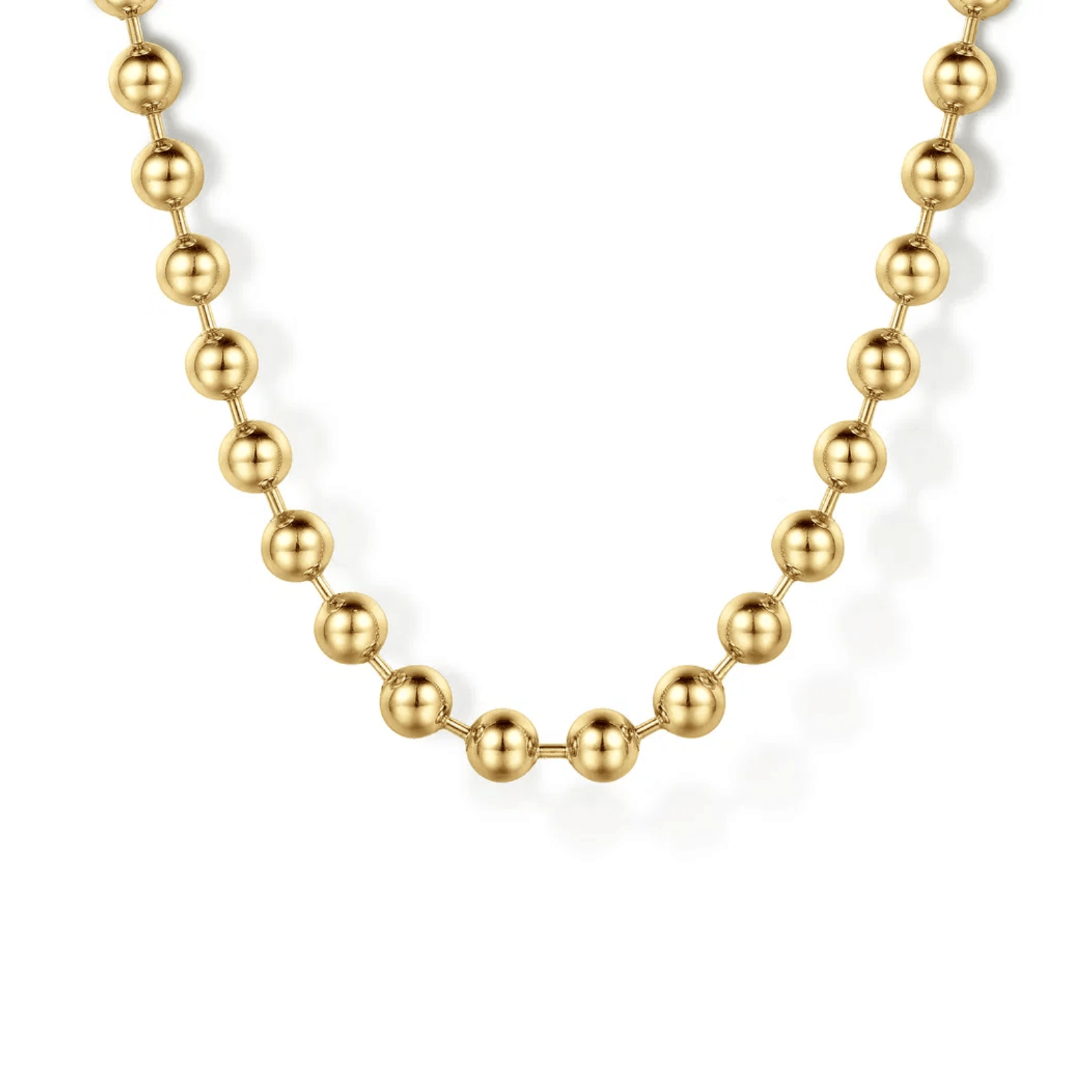 Gabriel & Co. 22 Inch 14K Yellow Gold 4mm Hollow Ball Chain