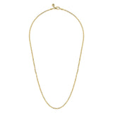 Gabriel & Co. 22 Inch 14K Yellow Gold Hollow Mens Link Chain Necklace-Gabriel & Co. 22 Inch 14K Yellow Gold Hollow Mens Link Chain Necklace - NKM7009-22Y4JJJ