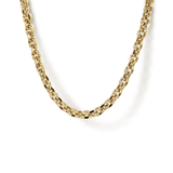 Gabriel & Co. 22 Inch 14K Yellow Gold Hollow Men's Link Chain Necklace-Gabriel & Co. 22 Inch 14K Yellow Gold Hollow Men's Link Chain Necklace NKM7010-22Y4JJJ