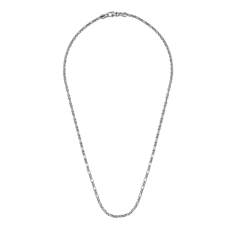 Gabriel & Co. 22 Inch 3mm 925 Sterling Silver Solid Figaro Chain Necklace NKM2157-22SVJJJ