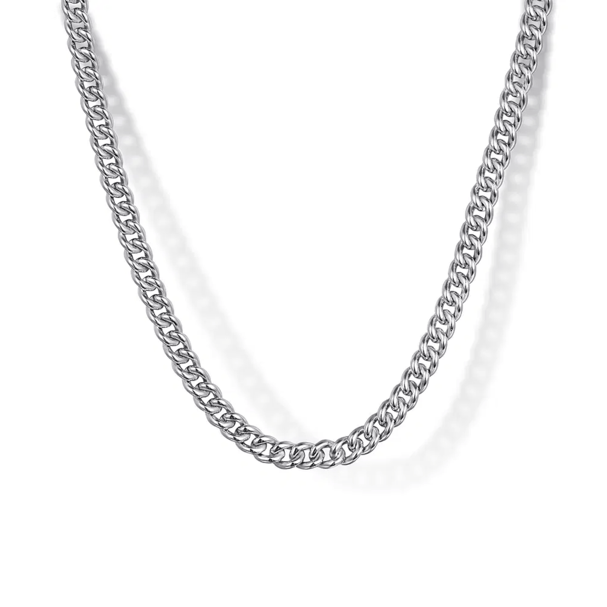 Gabriel & Co. 22 Inch 3mm 925 Sterling Silver Solid Men's Cuban Link Chain Necklace NKM2077-22SVJJJ