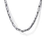 Gabriel & Co. 24 Inch 925 Sterling Silver Hollow Men's Link Chain Necklace-Gabriel & Co. 24 Inch 925 Sterling Silver Hollow Men's Link Chain Necklace NKM6767-24SVJJJ