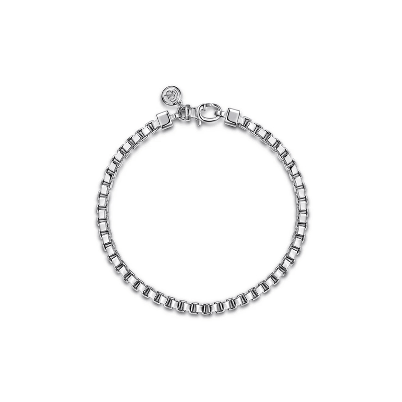 Gabriel & Co. 5mm 925 Sterling Silver Solid Mens Box Chain Bracelet-Gabriel & Co. 5mm 925 Sterling Silver Solid Mens Box Chain Bracelet TBM2078SVJJJ