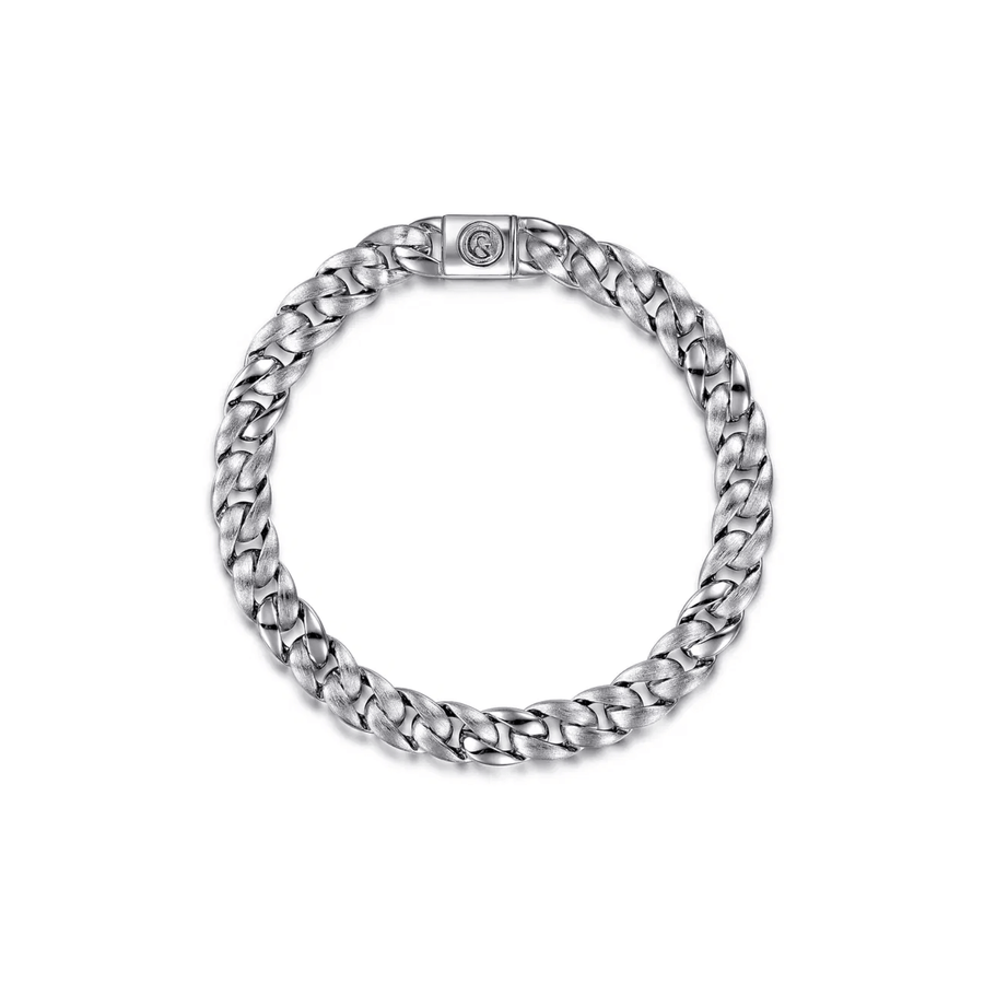 Gabriel & Co. 925 Sterling Silver Cuban Link Chain Bracelet TBM4518SVJJJ