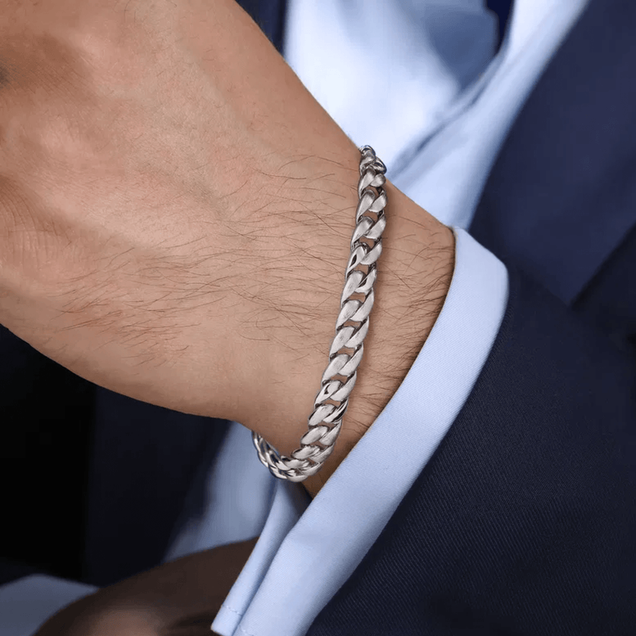 Gabriel & Co. 925 Sterling Silver Cuban Link Chain Bracelet TBM4518SVJJJ
