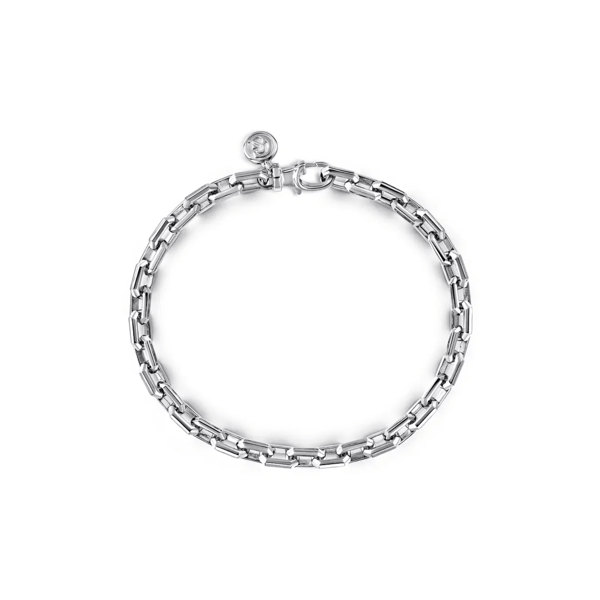 Gabriel & Co. 925 Sterling Silver Solid Faceted Chain Bracelet TBM4516SVJJJ