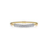Gabriel & Co. Bujukan and Diamond Bar Split Bangle Bracelet with Lock-Gabriel & Co. Bujukan and Diamond Bar Split Bangle Bracelet with Lock BG5173-62M44JJ.LOCK
