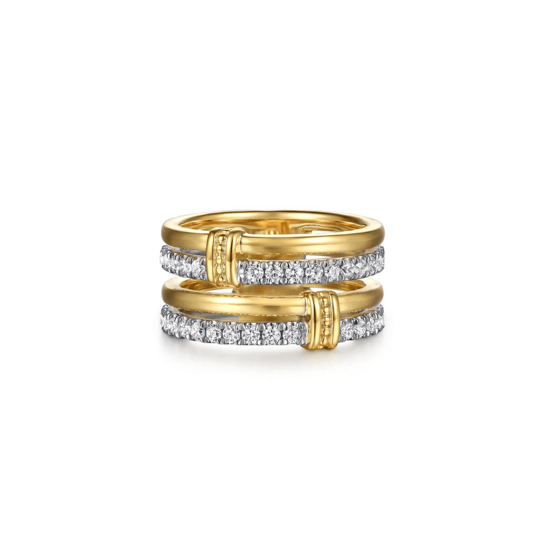 Gabriel & Co. Bujukan and Diamond Easy Stackable Ring-Gabriel & Co. Bujukan and Diamond Easy Stackable Ring - LR52898M45JJ