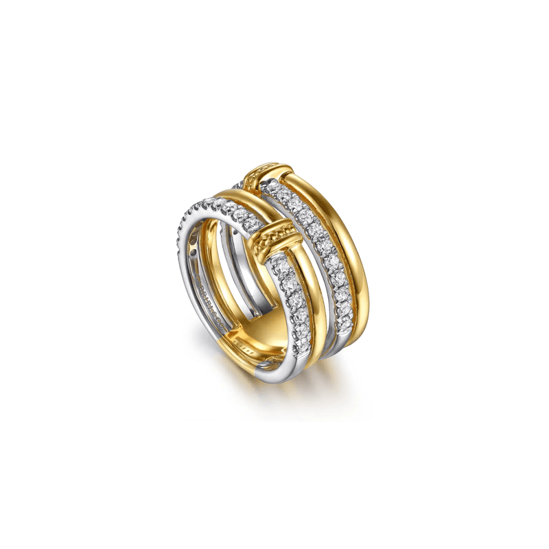 Gabriel & Co. Bujukan and Diamond Easy Stackable Ring-Gabriel & Co. Bujukan and Diamond Easy Stackable Ring - LR52898M45JJ