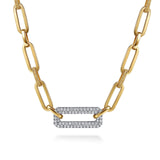 Gabriel & Co. Bujukan and Diamond Link Chain Necklace-Gabriel & Co. Bujukan and Diamond Link Chain Necklace - NK7965M45JJ
