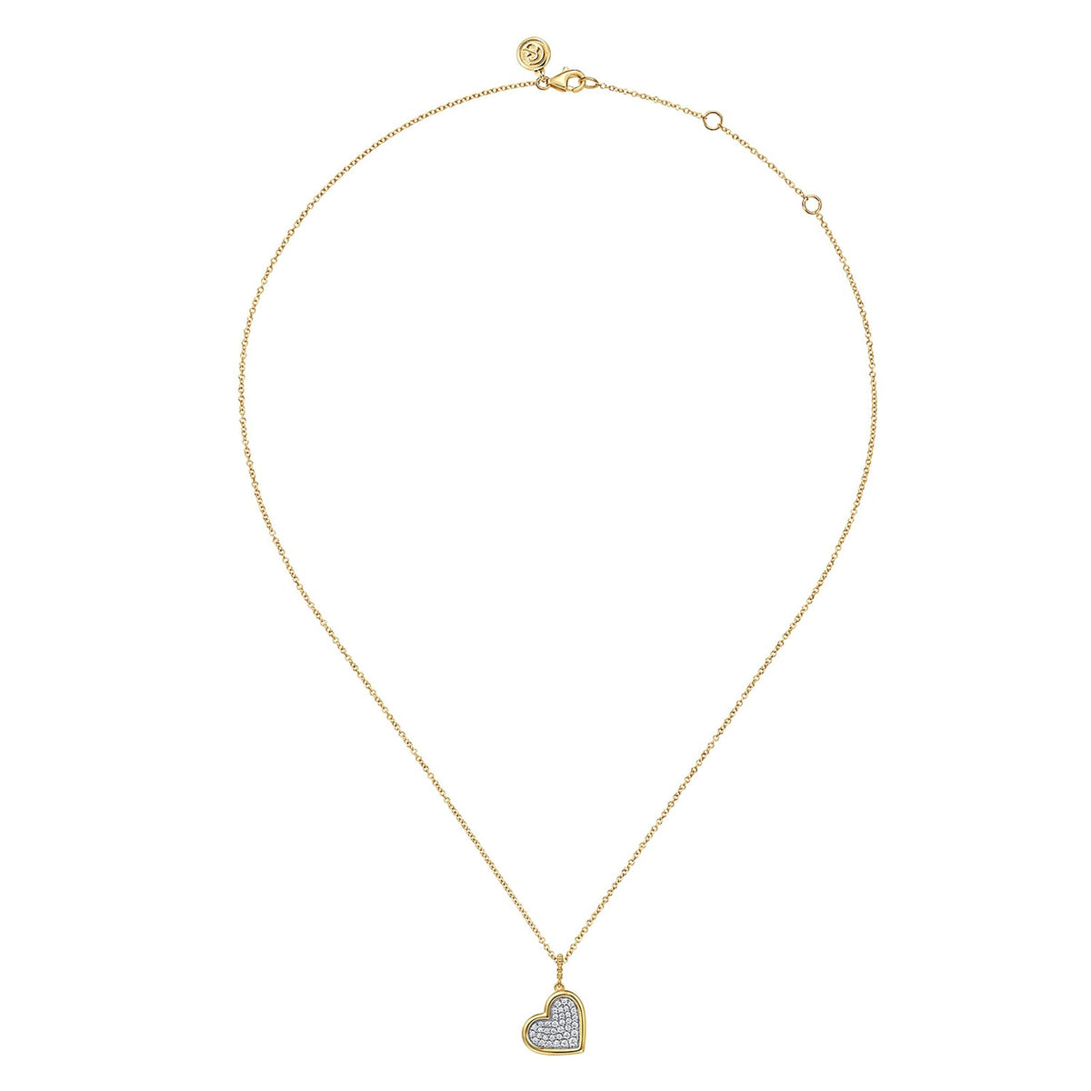 Gabriel & Co. Bujukan and Diamond Pave Heart Pendant Necklace - NK7992M45JJ