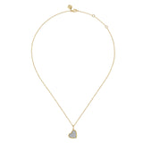 Gabriel & Co. Bujukan and Diamond Pave Heart Pendant Necklace-Gabriel & Co. Bujukan and Diamond Pave Heart Pendant Necklace - NK7992M45JJ