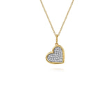 Gabriel & Co. Bujukan and Diamond Pave Heart Pendant Necklace-Gabriel & Co. Bujukan and Diamond Pave Heart Pendant Necklace - NK7992M45JJ