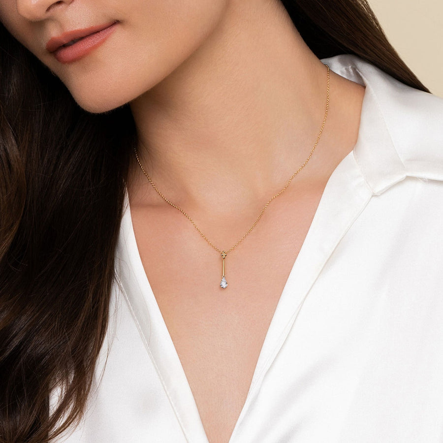 Gabriel & Co. Bujukan and Diamond Teardrop Pendant Necklace - NK8001M45JJ
