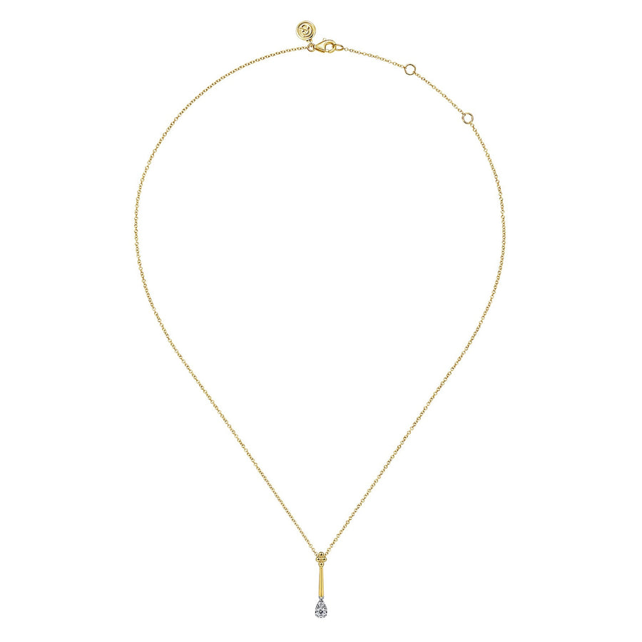 Gabriel & Co. Bujukan and Diamond Teardrop Pendant Necklace - NK8001M45JJ