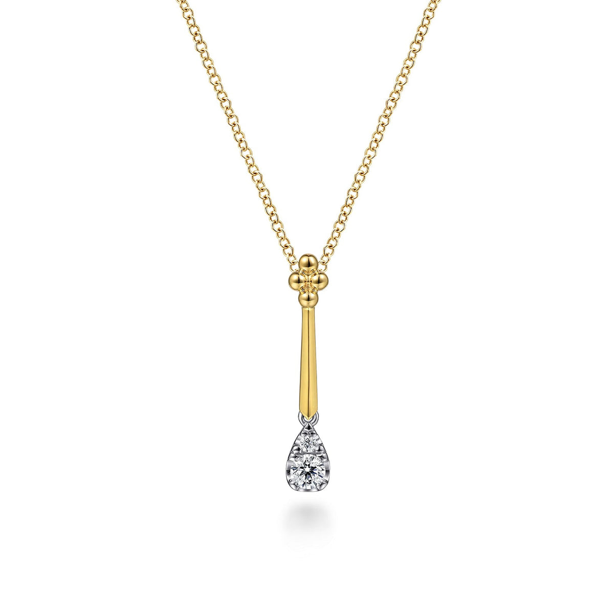 Gabriel & Co. Bujukan and Diamond Teardrop Pendant Necklace - NK8001M45JJ