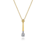 Gabriel & Co. Bujukan and Diamond Teardrop Pendant Necklace-Gabriel & Co. Bujukan and Diamond Teardrop Pendant Necklace - NK8001M45JJ