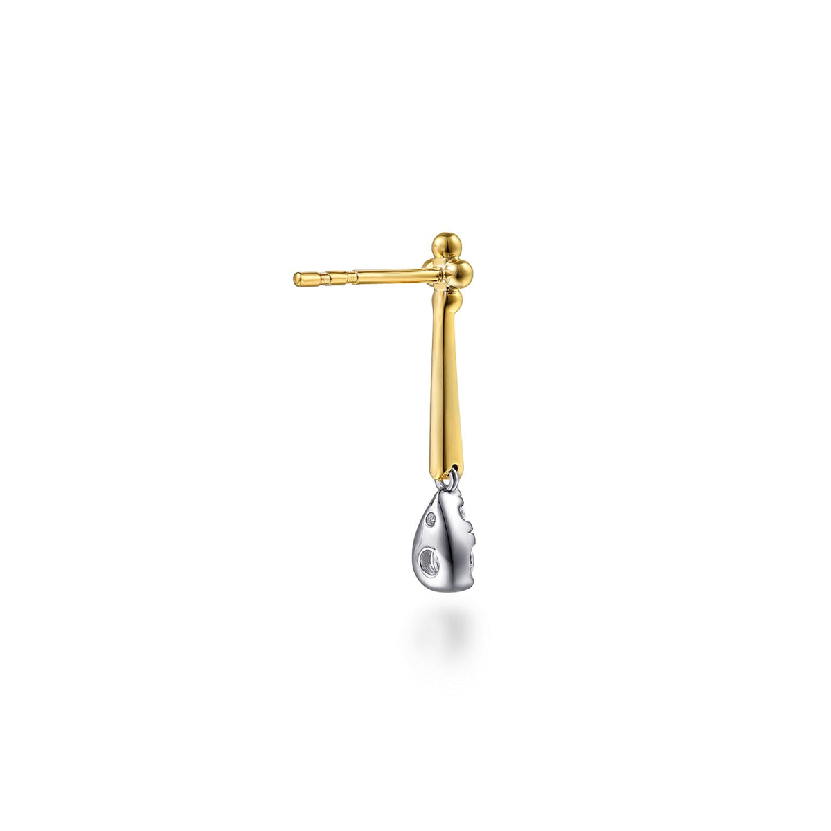 Gabriel & Co. Bujukan and Diamond Teardrop Stud Drop Earrings - EG15503M45JJ