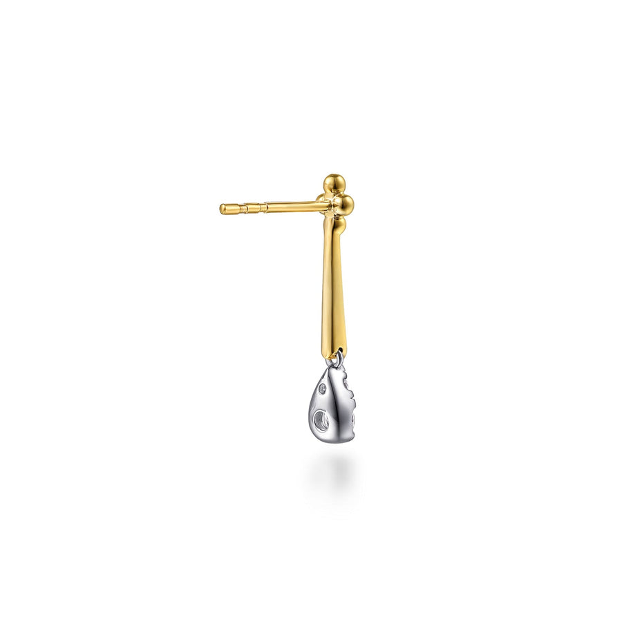 Gabriel & Co. Bujukan and Diamond Teardrop Stud Drop Earrings - EG15503M45JJ