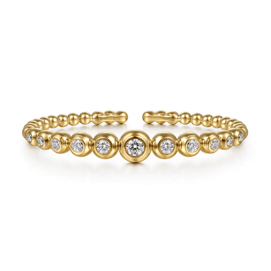 Gabriel & Co. Bujukan and Graduating Diamond Split Bangle Bracelet - BG5124 - 62Y45JJ