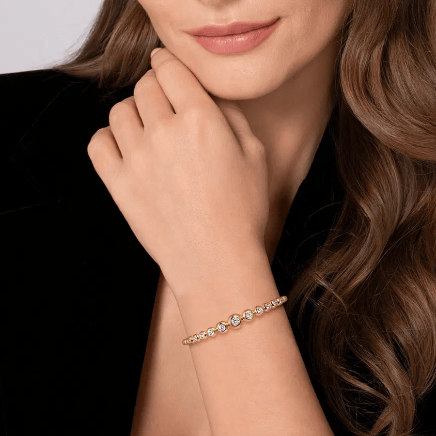 Gabriel & Co. Bujukan and Graduating Diamond Split Bangle Bracelet - BG5124 - 62Y45JJ