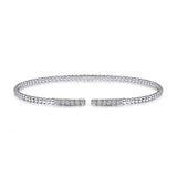 Gabriel & Co. Bujukan Bead Cuff Bracelet with Diamond Pave Bars-Gabriel & Co. Bujukan Bead Cuff Bracelet with Diamond Pave Bars - BG4218 - 65W45JJ