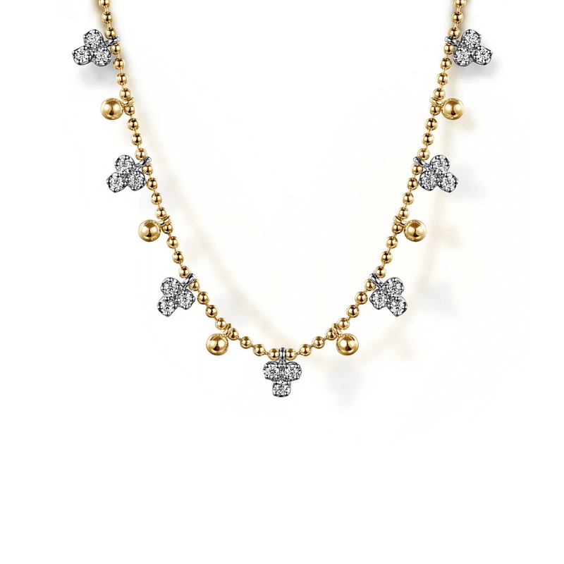 Gabriel & Co. Bujukan Beads and Diamond Droplet Necklace-Gabriel & Co. Bujukan Beads and Diamond Droplet Necklace - NK7793M45JJ