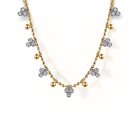 Gabriel & Co. Bujukan Beads and Diamond Droplet Necklace-Gabriel & Co. Bujukan Beads and Diamond Droplet Necklace - NK7793M45JJ