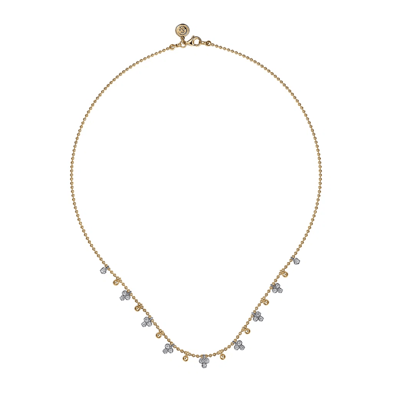 Gabriel & Co. Bujukan Beads and Diamond Droplet Necklace-Gabriel & Co. Bujukan Beads and Diamond Droplet Necklace - NK7793M45JJ