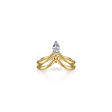 Gabriel & Co. Bujukan Clover Diamond Chevron Ring-Gabriel & Co. Bujukan Clover Diamond Chevron Ring LR52927M45JJ